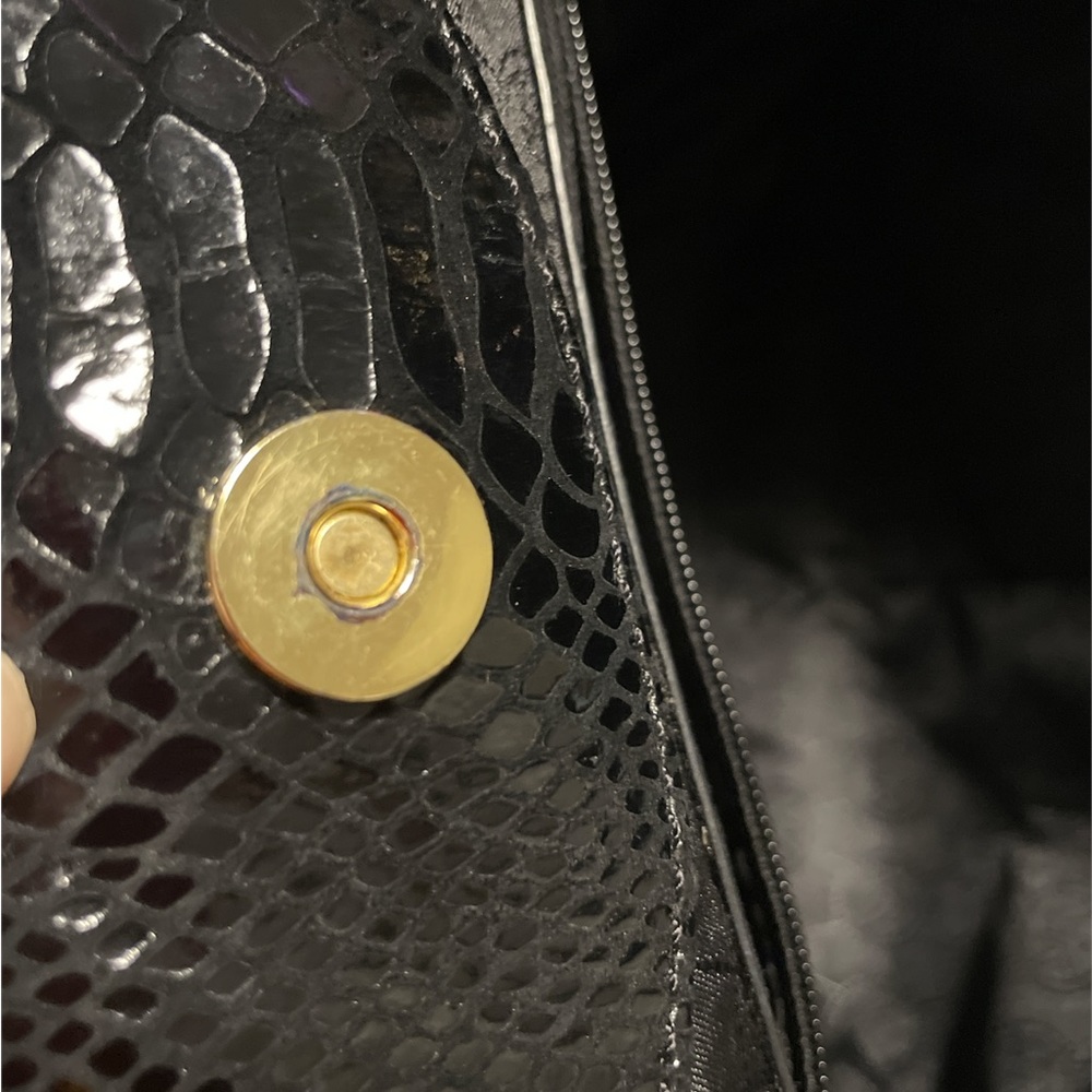 Michael Kors Black Snake (Python)Print Purse With… - image 7